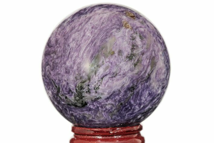 Polished Purple Charoite Sphere - Siberia #203841